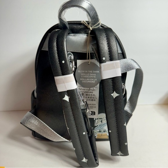 NWT. Loungefly Disney Parks 2024 Mandalorian Grogu Mini Backpack Star Wars - Picture 7 of 14